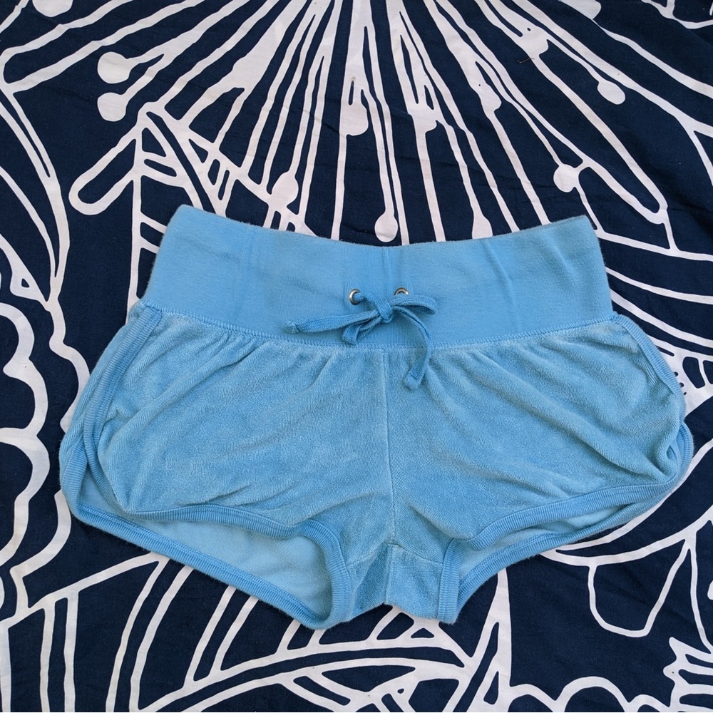 Vintage Xhilaration blue terricloth micro shorts